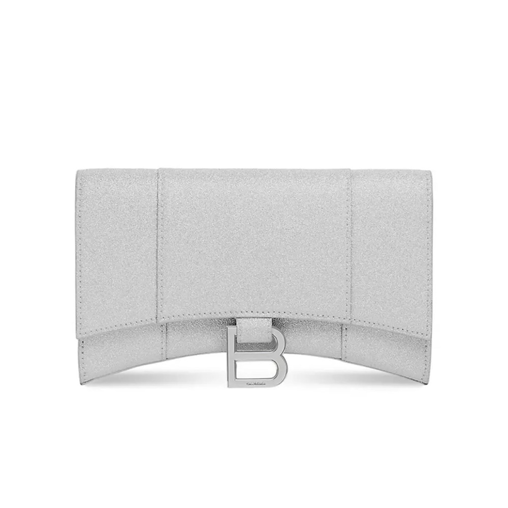 Balenciaga
Hourglass XS Wallet On Chain In Sparkling Fabric